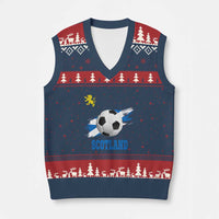 Scotland Soccer Flag V-Neck Knit Sweater Vest Scottish Football Fans Pride - Wonder Print Shop