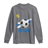 Scotland Soccer Flag Long Sleeve Shirt Scottish Football Fans Pride - Wonder Print Shop