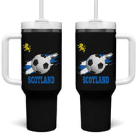 Scotland Soccer Flag Tumbler With Handle Scottish Football Fans Pride - Wonder Print Shop