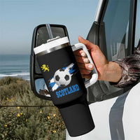Scotland Soccer Flag Tumbler With Handle Scottish Football Fans Pride - Wonder Print Shop