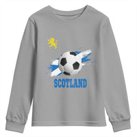 Scotland Soccer Flag Youth Sweatshirt Scottish Football Fans Pride - Wonder Print Shop