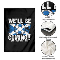 We’ll Be Coming Soccer Garden Flag Scotland Flag Pride Football Fans - Wonder Print Shop