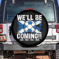 We’ll Be Coming Soccer Spare Tire Cover Scotland Flag Pride Football Fans - Wonder Print Shop
