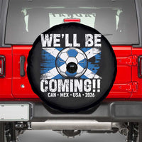 We’ll Be Coming Soccer Spare Tire Cover Scotland Flag Pride Football Fans - Wonder Print Shop