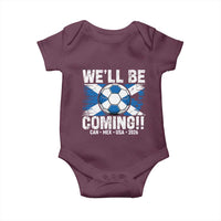 We’ll Be Coming Soccer Baby Onesie Scotland Flag Pride Football Fans - Wonder Print Shop