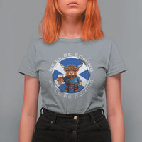 Funny Highland Cow in Kilt Drinking T Shirt For Women We'll Be Coming Scottish Pride Football Fans - Wonder Print Shop