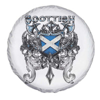 Scottish Heritage Crest Gothic Spare Tire Cover Medieval Flag and Sword Celtic Pride - Wonder Print Shop