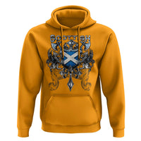 Scottish Heritage Crest Gothic Hoodie Medieval Flag and Sword Celtic Pride - Wonder Print Shop