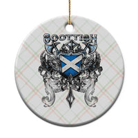 Scottish Heritage Crest Gothic Ceramic Ornament Medieval Flag and Sword Celtic Pride - Wonder Print Shop