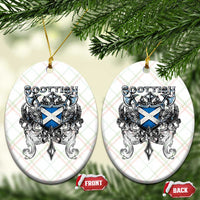 Scottish Heritage Crest Gothic Ceramic Ornament Medieval Flag and Sword Celtic Pride - Wonder Print Shop