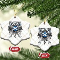 Scottish Heritage Crest Gothic Ceramic Ornament Medieval Flag and Sword Celtic Pride - Wonder Print Shop
