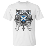 Scottish Heritage Crest Gothic T Shirt Medieval Flag and Sword Celtic Pride - Wonder Print Shop