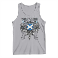 Scottish Heritage Crest Gothic Tank Top Medieval Flag and Sword Celtic Pride - Wonder Print Shop