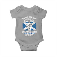 On the 8th Day God Created the Scottish Baby Onesie Funny Heroic Scotland Pride - Wonder Print Shop