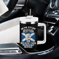 On the 8th Day God Created the Scottish Tumbler With Handle Funny Heroic Scotland Pride - Wonder Print Shop