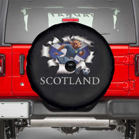 Funny Highland Cow in Kilt Footballer Spare Tire Cover We'll Be Coming Scottish Pride Football Fans - Wonder Print Shop