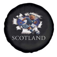 Funny Highland Cow in Kilt Footballer Spare Tire Cover We'll Be Coming Scottish Pride Football Fans - Wonder Print Shop