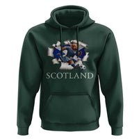 Funny Highland Cow in Kilt Footballer Hoodie We'll Be Coming Scottish Pride Football Fans - Wonder Print Shop