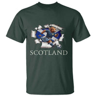 Funny Highland Cow in Kilt Footballer T Shirt We'll Be Coming Scottish Pride Football Fans - Wonder Print Shop