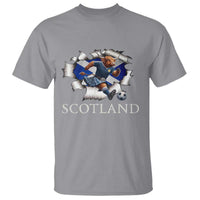 Funny Highland Cow in Kilt Footballer T Shirt We'll Be Coming Scottish Pride Football Fans - Wonder Print Shop