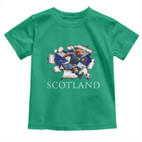 Funny Highland Cow in Kilt Footballer Toddler T Shirt We'll Be Coming Scottish Pride Football Fans - Wonder Print Shop