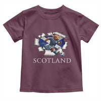 Funny Highland Cow in Kilt Footballer Toddler T Shirt We'll Be Coming Scottish Pride Football Fans - Wonder Print Shop