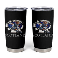 Funny Highland Cow in Kilt Footballer Tumbler Cup We'll Be Coming Scottish Pride Football Fans - Wonder Print Shop