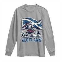 Scottish Warrior Long Sleeve Shirt Brave Highland Hero Scotland Flag - Wonder Print Shop