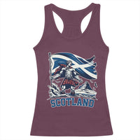 Scottish Warrior Racerback Tank Top Brave Highland Hero Scotland Flag - Wonder Print Shop