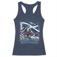 Scottish Warrior Racerback Tank Top Brave Highland Hero Scotland Flag - Wonder Print Shop