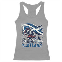 Scottish Warrior Racerback Tank Top Brave Highland Hero Scotland Flag - Wonder Print Shop