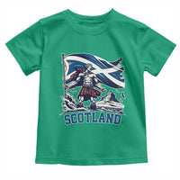 Scottish Warrior Toddler T Shirt Brave Highland Hero Scotland Flag - Wonder Print Shop