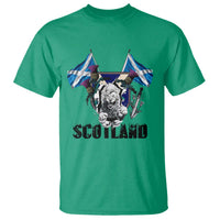 Roaring Scottish Lion Crest T Shirt Thistle Scotland Flag Emblem for Brave Highlanders - Wonder Print Shop
