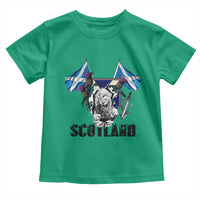 Roaring Scottish Lion Crest Toddler T Shirt Thistle Scotland Flag Emblem for Brave Highlanders - Wonder Print Shop