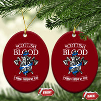 Scottish Blood Running Through My Veins Ceramic Ornament Viking Axe and Sword Heritage - Wonder Print Shop