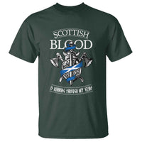 Scottish Blood Running Through My Veins T Shirt Viking Axe and Sword Heritage - Wonder Print Shop