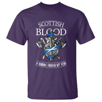 Scottish Blood Running Through My Veins T Shirt Viking Axe and Sword Heritage - Wonder Print Shop