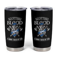 Scottish Blood Running Through My Veins Tumbler Cup Viking Axe and Sword Heritage - Wonder Print Shop