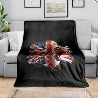 Roaring British Lion Flag Throw Blanket Union Jack UK Pride - Wonder Print Shop