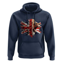 Roaring British Lion Flag Hoodie Union Jack UK Pride - Wonder Print Shop
