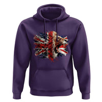 Roaring British Lion Flag Hoodie Union Jack UK Pride - Wonder Print Shop