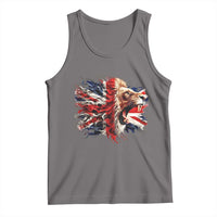 Roaring British Lion Flag Tank Top Union Jack UK Pride - Wonder Print Shop