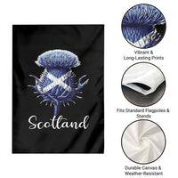 Scotland Thistle Floral Emblem Saltire Flag Garden Flag Patriotic Scottish Heritage