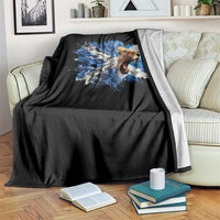Roaring Scottish Lion Throw Blanket Braveheart Scotland Flag Pride - Wonder Print Shop