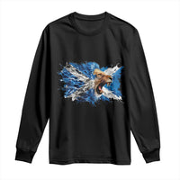 Roaring Scottish Lion Long Sleeve Shirt Braveheart Scotland Flag Pride - Wonder Print Shop