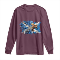 Roaring Scottish Lion Long Sleeve Shirt Braveheart Scotland Flag Pride - Wonder Print Shop