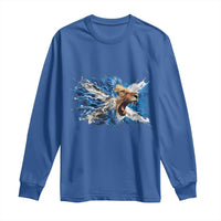 Roaring Scottish Lion Long Sleeve Shirt Braveheart Scotland Flag Pride - Wonder Print Shop