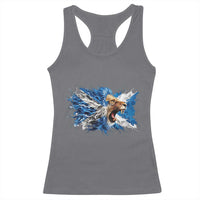 Roaring Scottish Lion Racerback Tank Top Braveheart Scotland Flag Pride - Wonder Print Shop