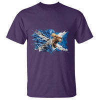 Roaring Scottish Lion T Shirt Braveheart Scotland Flag Pride - Wonder Print Shop