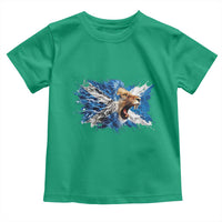 Roaring Scottish Lion Toddler T Shirt Braveheart Scotland Flag Pride - Wonder Print Shop